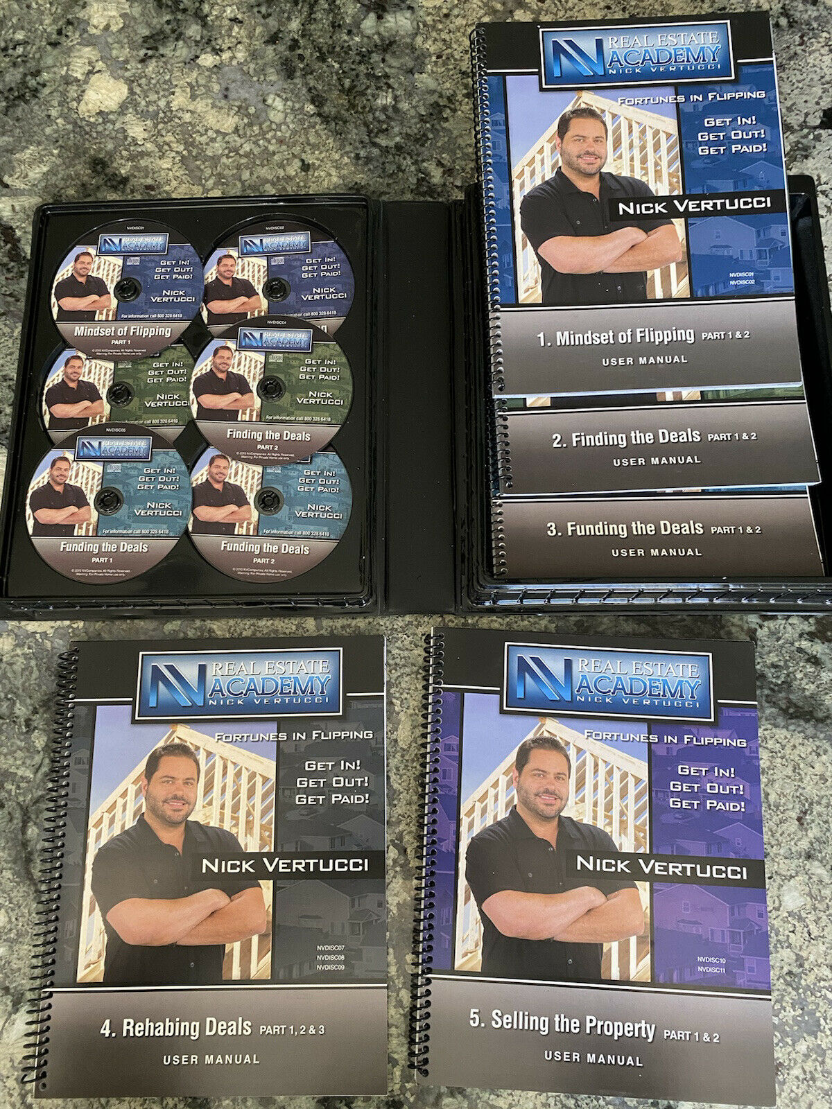 Nick Vertucci Real Estate Academy Fortunes In Flipping 11 Cds & Books Course Kit