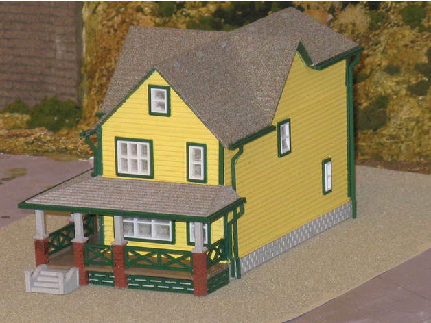 Ho Scale "a Christmas Story" House Structure Kit, 82+ Components, In Stock!