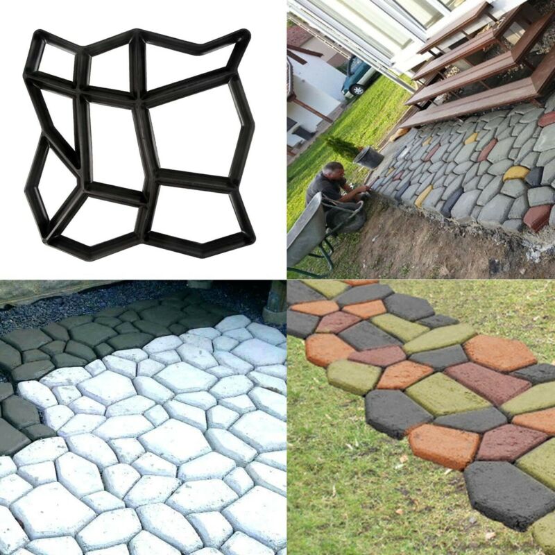 Floor Path Maker Mould Concrete Mold Reusable Diy Paving Durable For Garden Lawn