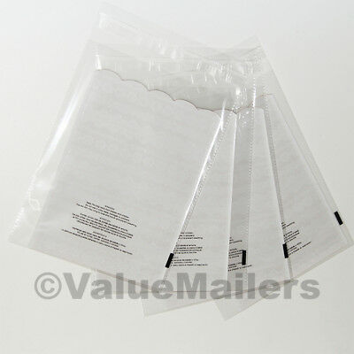 Clear Bags Resealable Suffocation Warning Poly Opp Cello Merchandise Bag 1.5 Mil